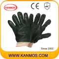 Negro antideslizante seguridad industrial PVC dipped guantes de trabajo (51203SP)